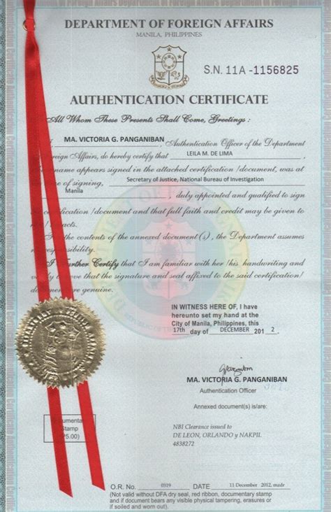 nbi clearance red ribbon dfa.